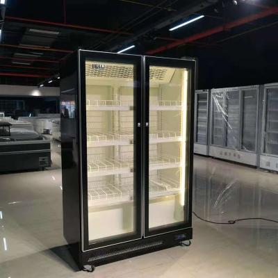 China Single-temperature Three-color Changing Light Style Ice Cream Display Showcase Drinks Fridge Cola Fridge for sale