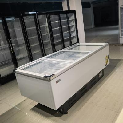 China Wholesale Good Quality Ice Cream High Gloss Aluminum Foil Batch Commercial Storage Simplicity Freezer for sale