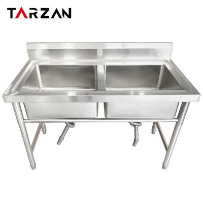 China No Prep Purchase Stainless Steel Faucet And Hand Basin Utility Wash Free Standing Commercial Kitchen Sink for sale