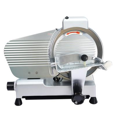 China Hot Sale 220Mm Electric Restaurant Meat Machine Restaurant Frozen Fish Dicing Slicer With Fully Anodized Heavy Duty Body Meat Slicer for sale