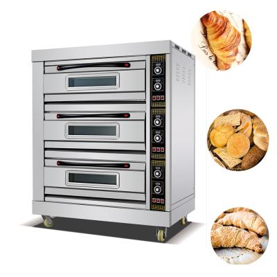 China High Efficiency 9 Trays Large Bread Baking Oven For Cake /Pizza Bread Store Heavy Duty Baking Stainless Steel Oven for sale