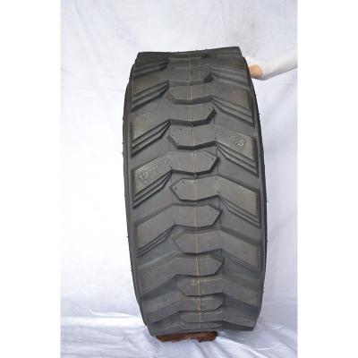 China Natural Rubber Factory Skid Ox Backhoe Loader Tire Tubeless TL Tire 10-16.5 12-16.5 for sale