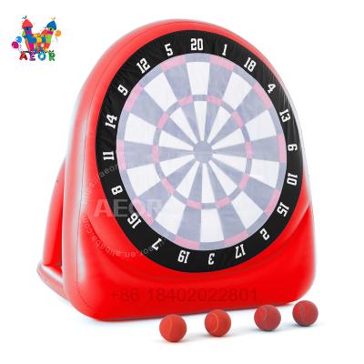 China Quick And Easy Set Up Magic Tape Football Free Kick Darts Inflatable Game Foot Dart 70