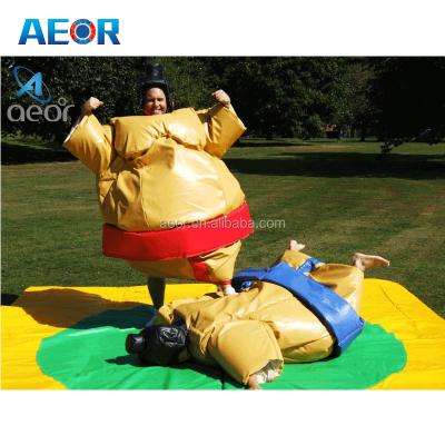 China 0.55mm PVC tarpaulin sumo wrestling suits/cheap sumo suit with inflatable ring wrestling inflatable sumo suit for sale for sale