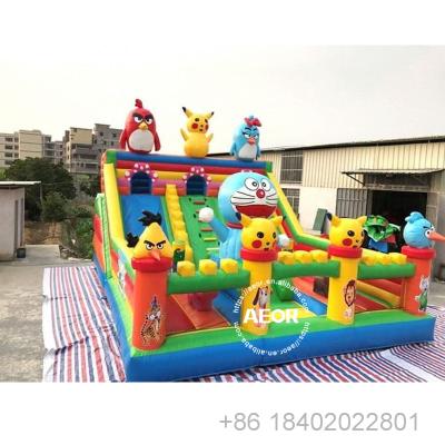 China Plato 0.55mm PVC Free Customize Giant Jumping Castle Inflatable Bouncy Castle Purchase Bouncer Amusement Park for sale