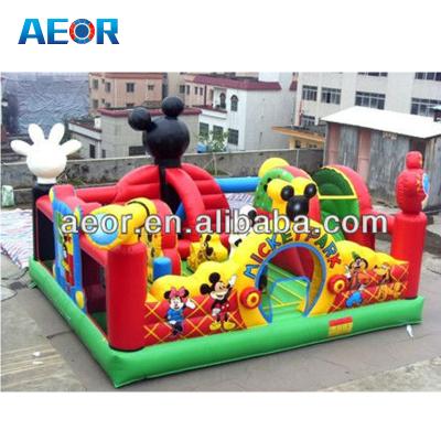 China Best Plato 0.55mm PVC Commercial Inflatable Fun City,Outdoor Kids Inflatable Playground,Children's Mini Bouncy Castle for sale