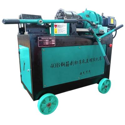 China Electric Parallel Wire Rolling Mill Rebar Process Electric Steel Rod Threading Machine Steel Bar Splicing Rebar Threading Machine for sale