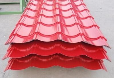 China PPGI steel coils , Hot Dip Galvanized Steel Sheet and corrugated steel roofing sheets PE / PVDF paint coated 840mm for sale