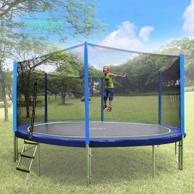 China With Feiqitoy New Protective Net Design Fitness Kids Indoor Safety Around Bed Jumping Mini Trampoline for sale