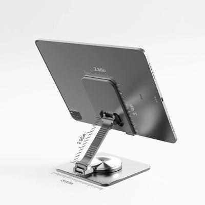 China Adjustable Tablet Metal Holder Desk Metal Holder For Phone Full Aluminum alloy 360 Degree Adjustable Folding Design for sale