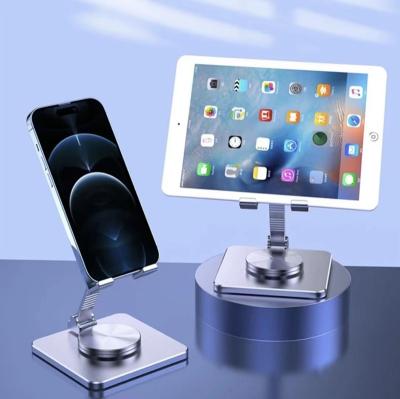 China Adjustable Tablet Metal Holder Desk Metal Holder For Phone Full Aluminum alloy 360 Degree Adjustable Folding Design for sale