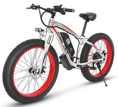 China 2022 New European Moped Warehouse Wholesale 48V 13ah Electric Bicycle Mountain Bike Tire E Bike Disc Brake Snow Bike for sale