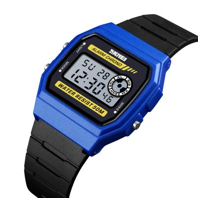 China skmei day/date 1413 latest big display digital watch girls watches big face plastic watch for sale