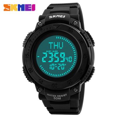 China best alarm skmei 1236 digital watch waterproof men's military compass watch for sale