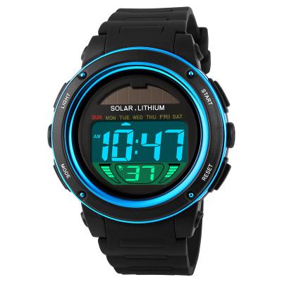 China SKMEI 1096 Chronograph Waterproof Sports Digital Watch For Men Solar Watch for sale