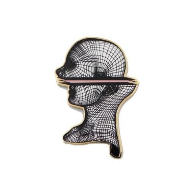 China America Wholesale Cheap Unique Geometric Limited Edition Collectible Punk Rock Fashion Soft Enamel Lapel Pin for sale