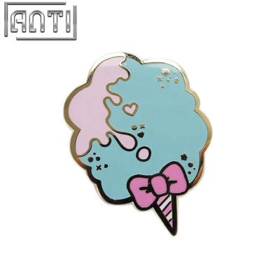 China Wholesale Custom Cute America Sky Blue A Kwaii Small Hard Enamel Zinc Alloy Lapel Pin for sale