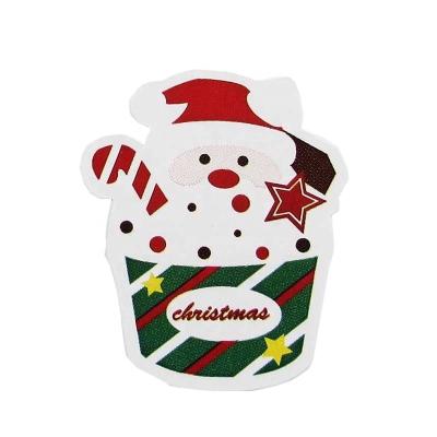 China Hot Selling Cartoon Sticker Manufacturer Factory Direct Custom Santa Claus PVC Texture Offset Print Vinyl Holographic Sticker for sale