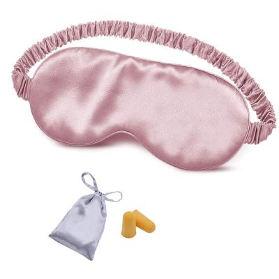 China Promote Sleep Wearing Mulberry Organic Lavender 100% Pure Silk Eye Mask For Sleep for sale