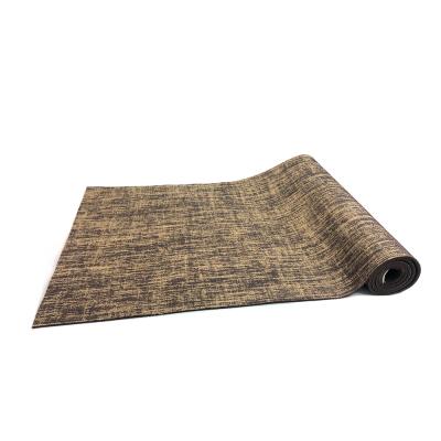 China 2020 custom printed eco durable jute yoga mat for yoga wholesale non-slip washable organic for sale