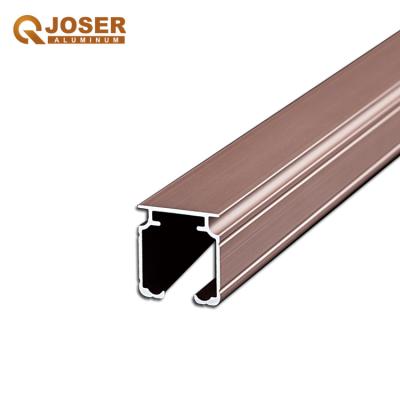 China door & Window Wholesale 6063 Aluminum Extrusion Profiles Customized Aluminum Curtain Track Rods Profiles for sale