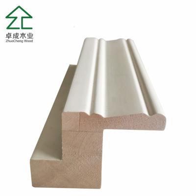 China White Primed Poplar Wooden Shutter Components Manufacturer for sale