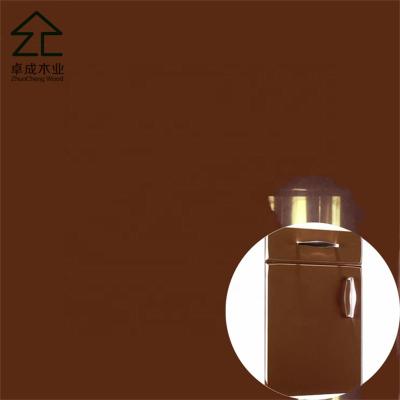 China Wood texture furniture embossed brown color pvc membrane foil for sale