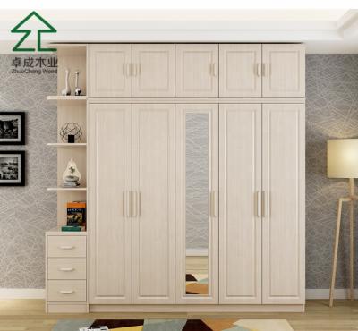 China Modern Design Wardrobe Series Bedroom Wardrobe Closet Designs With Mirror for sale