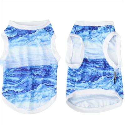 China Meijietong New Design Different Color Viable Custom Made Summer Dog Cooling Vest T-shirt, Pet Cooling Harness For Dog Cat for sale