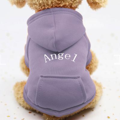 China Meijietong New Design Viable Different Color Wholesale Custom Multi Color Comfortable Fleece Dogs Clothes Pet Clothes Blank Dog Hoodie for sale