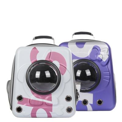 China Meijietong Factory Price Pet Carrier Nylon Backpack Cat Carrier Transparent Space Capsule Pet Stored Carrying Backpack New for sale