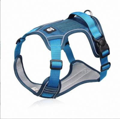 China Meijietong New Design Pet Chest Vest Harness Viable Dog Training Nylon Chest Strap Supplies Adjustable Pet Chest Outdoor Walking Strap for sale