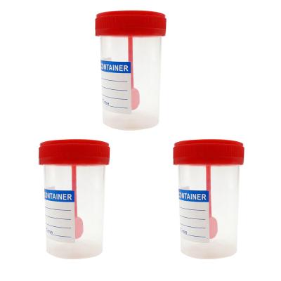 China 120ml Urine Test Medical Sterile Disposable Clia Cup Medical Hospital Medical Supply Plastic Specimen Container For Urine Stool Drug Analysis for sale