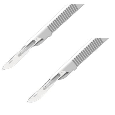 China Safe Surgical Sterile Scalpel Blade Carving Blade With Scalpel Handle for sale