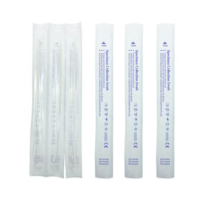 China 100% Hospital Nylon Cheapest Price Disposable Sterile Swab Collecting Specimen Anterior Nasal Spirit Assembled Swab With Individual Packing for sale