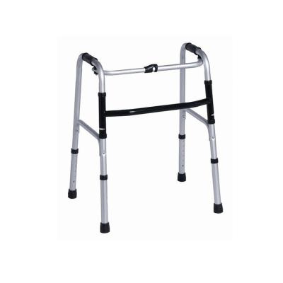 China Rehabilitation Center Factory OEM Aluminum Steel Folding Walker Height Adjustable Folding Walker for sale