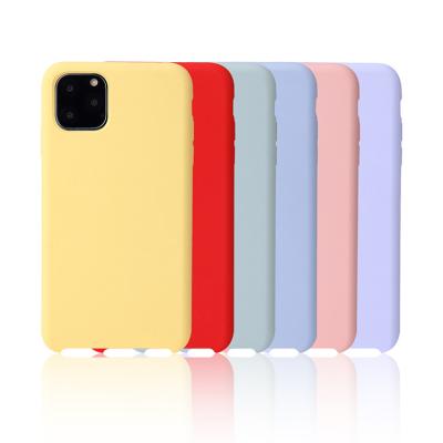 China 100% Original Quality Genuine Microfiber Liquid Silicone Phone Case Shockproof Eco-friendly Soft Cover Case For iPhone 12 Case for sale