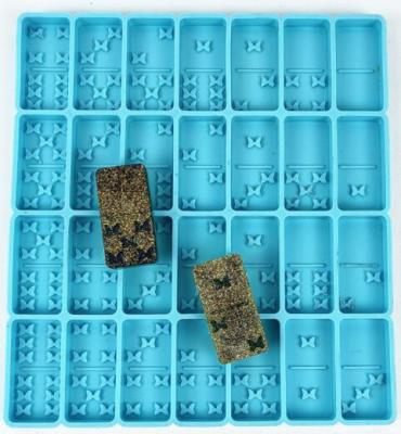 China Viable C-0075-1 Epoxy Resin Domino Silicone Mold For Domino Card Hand Making Handmade DIY for sale