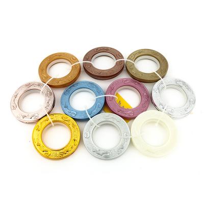 China New Next Durable Excellent Quality Round Eyelets Shape Plastic Curtain Rings for sale