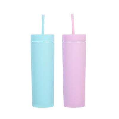 China Viable Hot Sale 16oz Wholesale Plastic Cup Custom Plastic Cup With Straw And Lid for sale