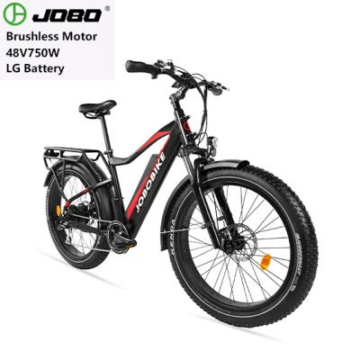 China Overseas warehouse JOBO aluminum alloy BIKE 26*4.0 fat electric bicycle 48V 250W electric bike e-bike for sale