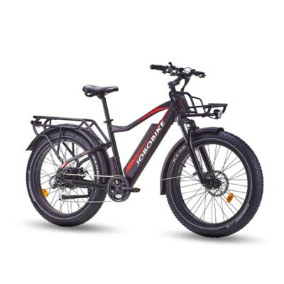 China Aluminum Alloy Eu Warehouse Fat Electric Bike 48V 250W Motor Tire 26*4.0 Mountain Bike for sale