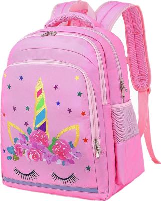 China Wholesale Custom Waterproof Kids Backpack Kindergarten Students Satchel Pink Girls Primary School Bags for sale