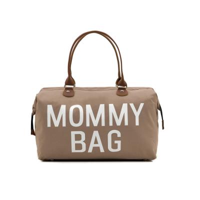 China Durable Good Quality Mummy Tote Bag Polyester Diaper Bag Large Capacity Diaper Baby Bag for sale