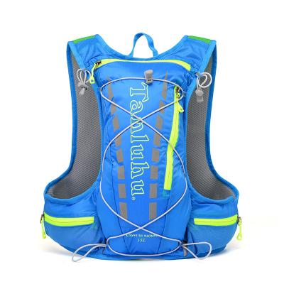 China New Lightweight Camel Nylon Pack Breathable Shoulder Pack For Marathon Runner Backpack Kettle Water Bladder Bag 15L Climbing Equipment for sale