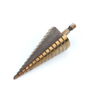 China Wood Drilling Sprial Fluted Wood Step Drill Bits for sale