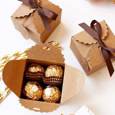 China Exquisite Recyclable Wedding Favor Table Candy Or Chocolate Packaging Gift Boxes For Guest for sale