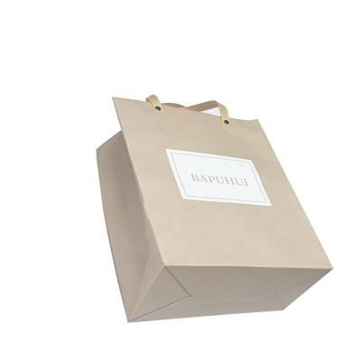 China Custom Materials Manufacturer Recycled Wholesale Paper Bag With Private Logo Printing for sale