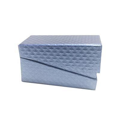 China Recycled Materials Custom Design Blue Paper Book Fancy Shape Jewelry Box For Ring Packaging for sale