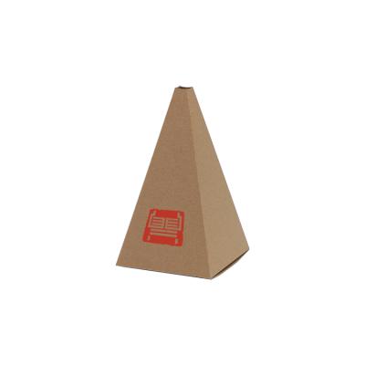 China Cheapest Customized Handmade Pyramid Shape Corrugated Foldable Toy Packaging Box for sale